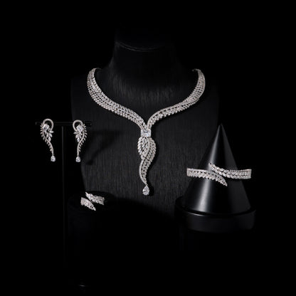L’Éclat Carmín – Bridal Zirconia Jewellery Set