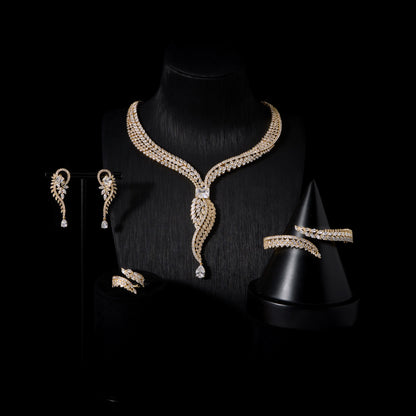 L’Éclat Carmín – Bridal Zirconia Jewellery Set