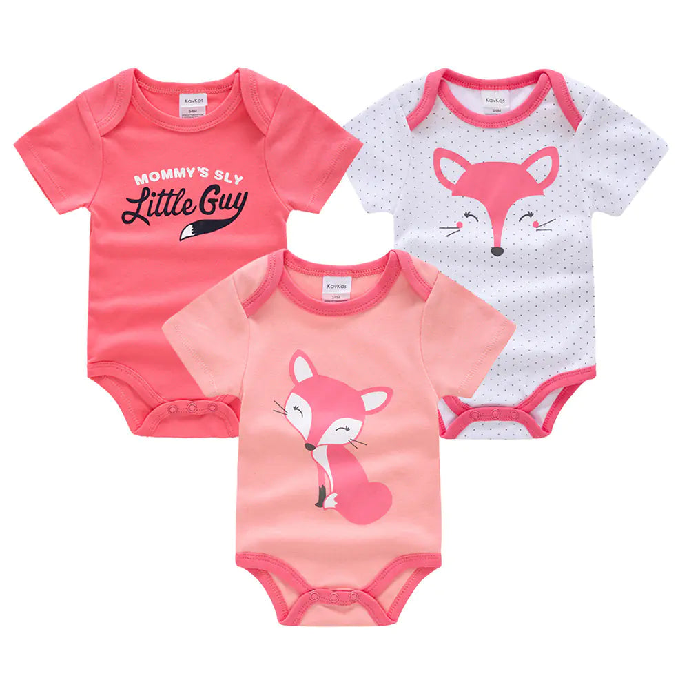 Château Bébé™ – Signature Cotton Romper Set (3-Piece Collection)