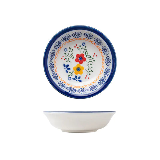 Maison Folk Soup Bowl Hand-Painted Porcelain Bowl
