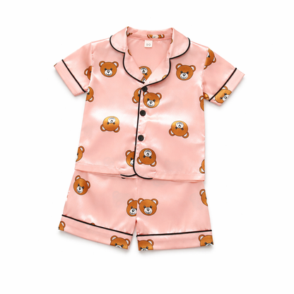 Petit Rêve™ – Refined Satin Summer Pajama Set