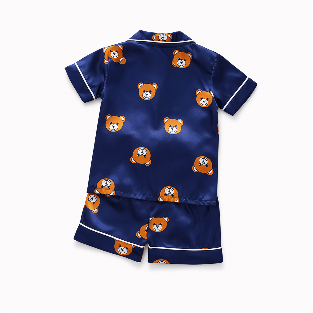 Petit Rêve™ – Refined Satin Summer Pajama Set