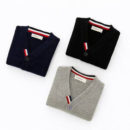 Petit Gabriel™ – Le Cardigan Rayé Classique