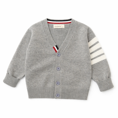 Petit Gabriel™ – Le Cardigan Rayé Classique