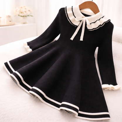 Robe Tricotée Élégance – Rose Poudré