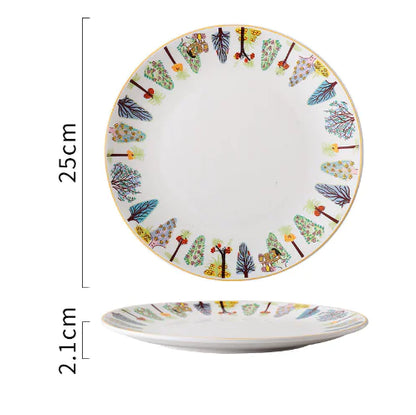 Mosaïque Soleil Plate — Hand-Painted Ceramic Art Plate