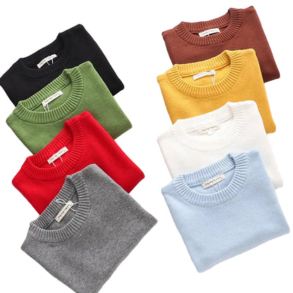 Petit Héritage™ – Pull Classique en Coton Fin