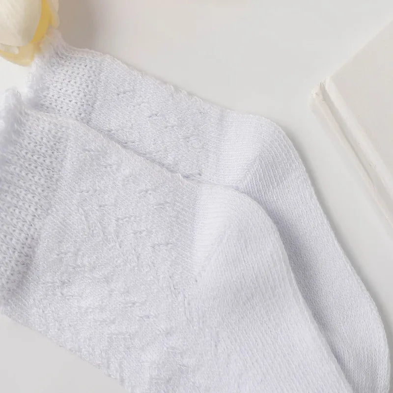 Fine Cotton Openwork Socks for Babies & Children