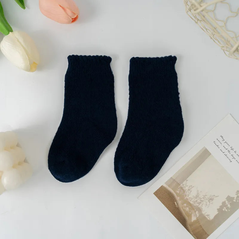 Fine Cotton Openwork Socks for Babies & Children