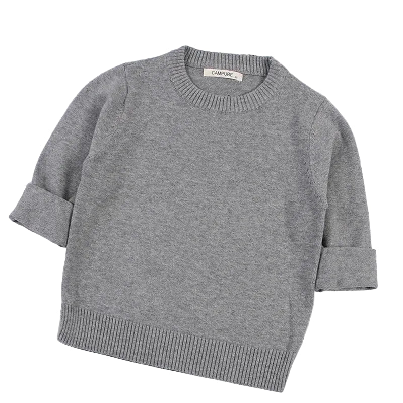 Petit Héritage™ – Pull Classique en Coton Fin