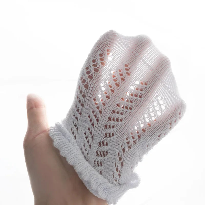 Fine Cotton Openwork Socks for Babies & Children