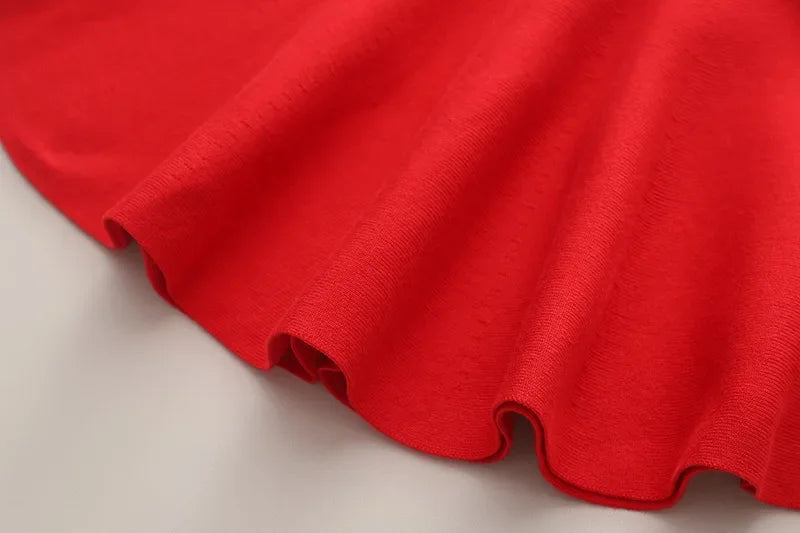 Girls’ Classic Knit Dress – Winter Elegance