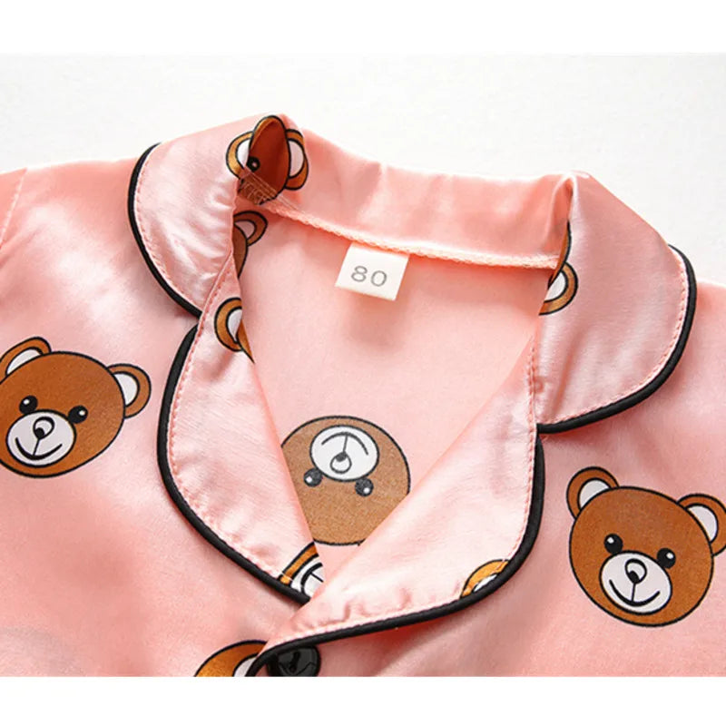 Petit Rêve™ – Refined Satin Summer Pajama Set