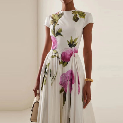 Château Élégance Women's Spring/Summer Floral Dress