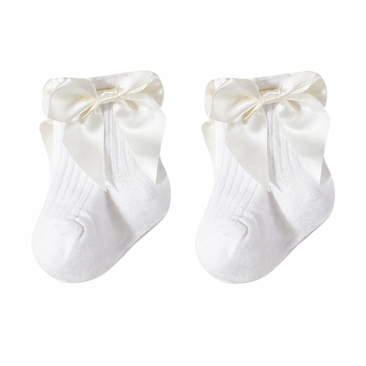 Bow Cotton Socks for Babies | Timeless Elegance