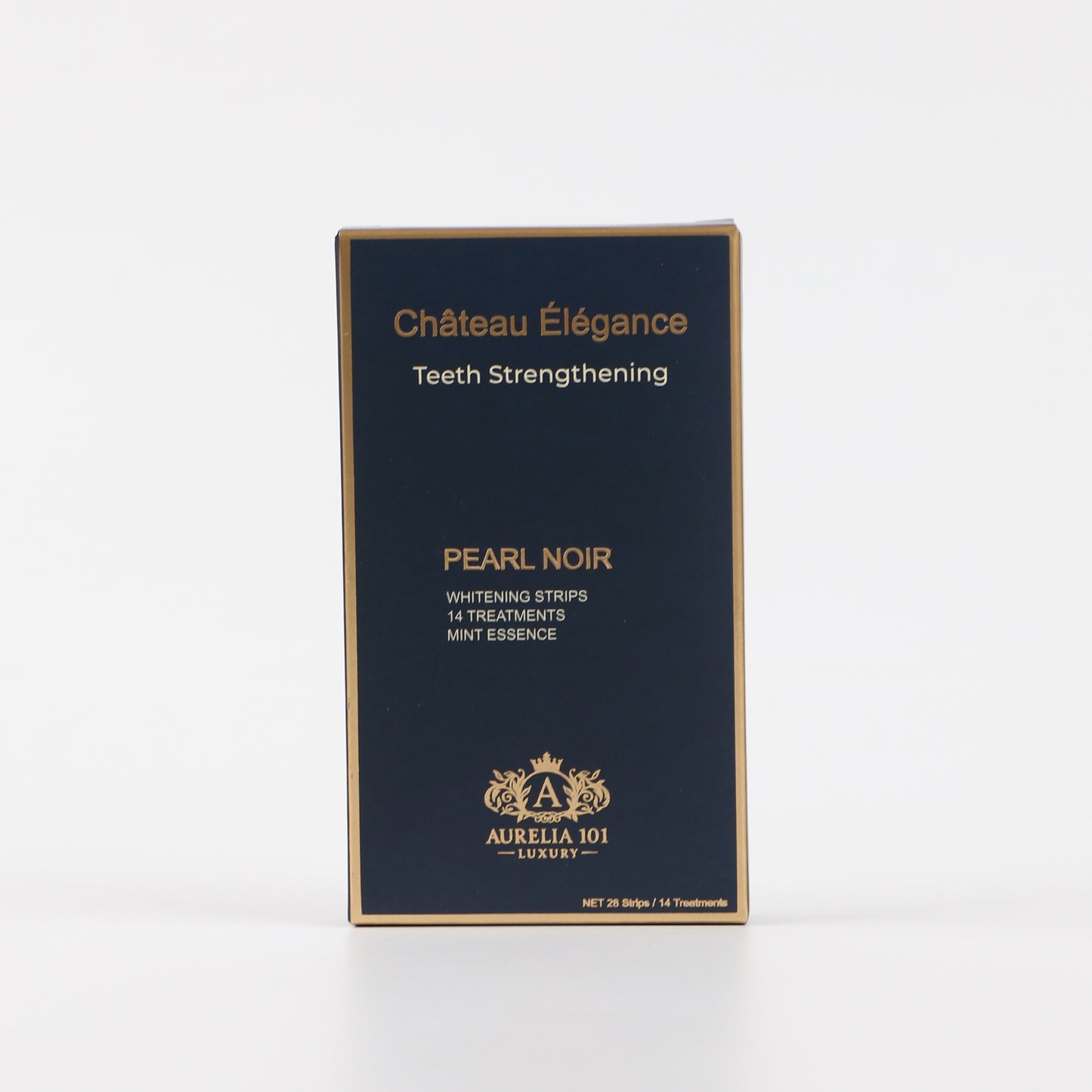 Élégance Pearl Noir – Teeth Whitening Strips Mint (28 pcs)