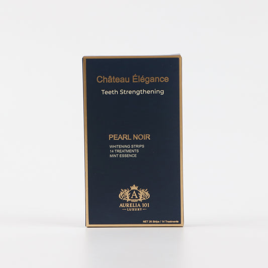 Élégance Pearl Noir – Teeth Whitening Strips Mint (28 pcs)