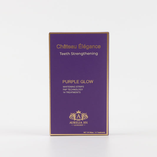 Élégance – Purple Glow Teeth Whitening Strips (14 pcs)