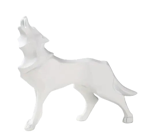Loup Souverain™ – Sculpture Géométrique