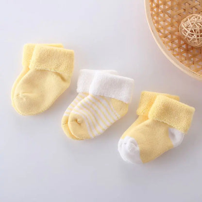 Château Élégance – Newborn Essential Socks | 3-Piece Set
