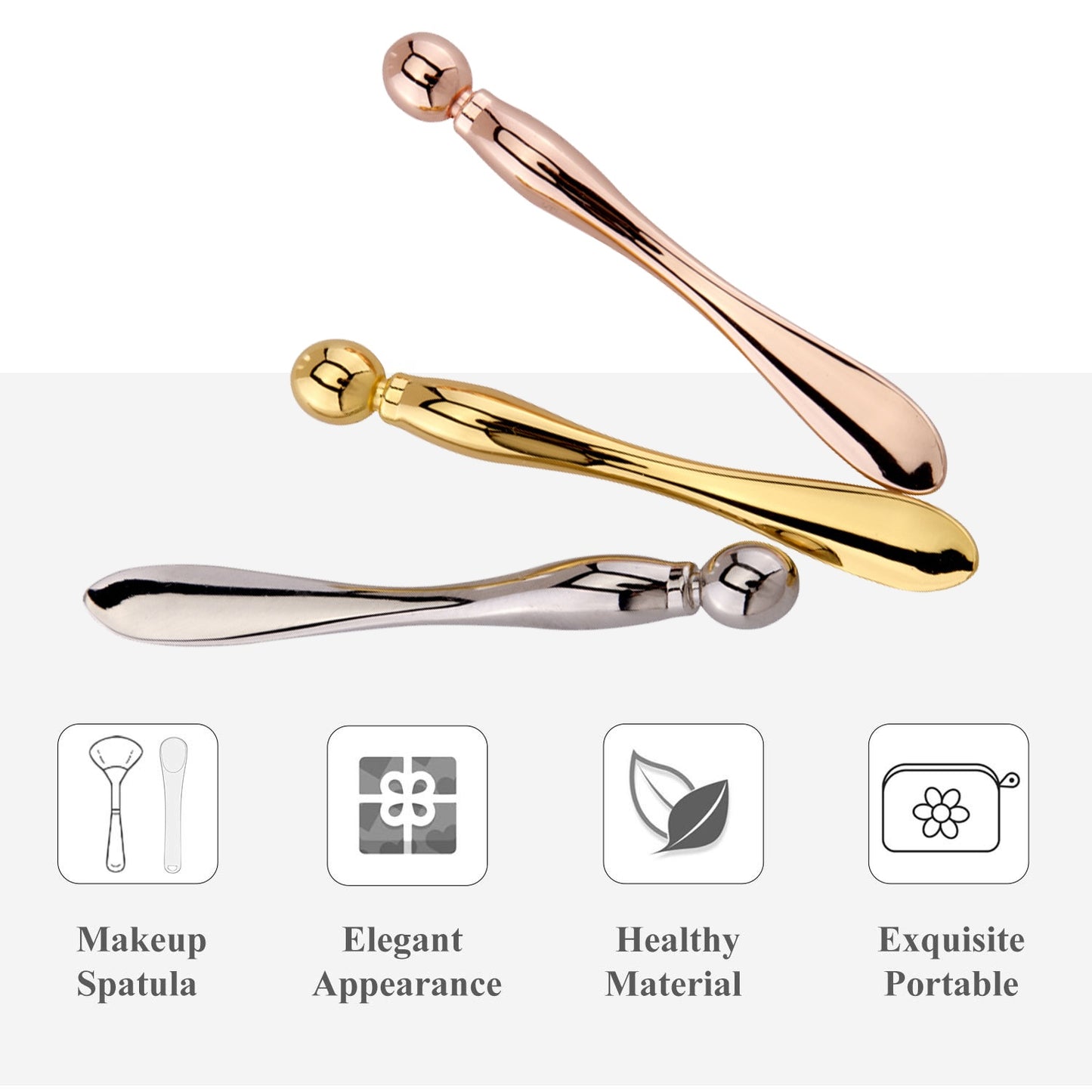 Cooling Eye Cream Applicator · Metal Roller Stick