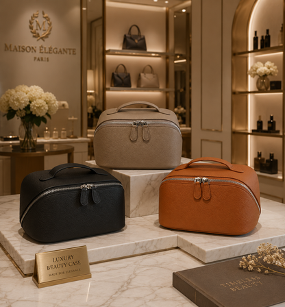 Élise Voyage™ Genuine Leather Vanity Case