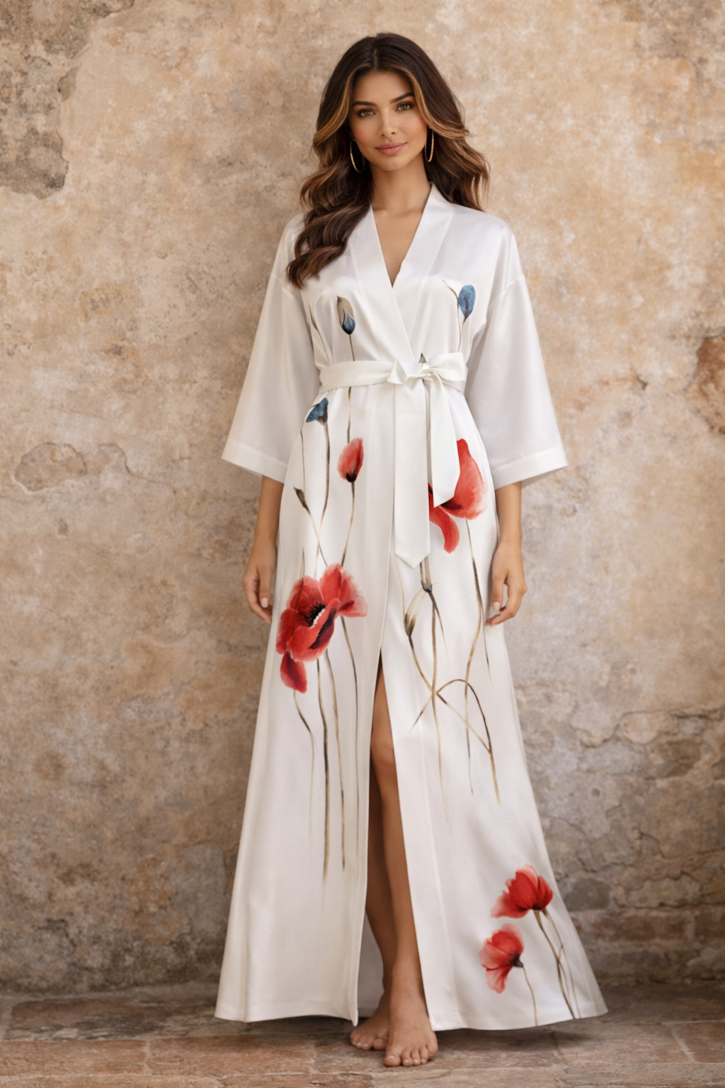 Maison Élégance — Satin L’Intime Kimono