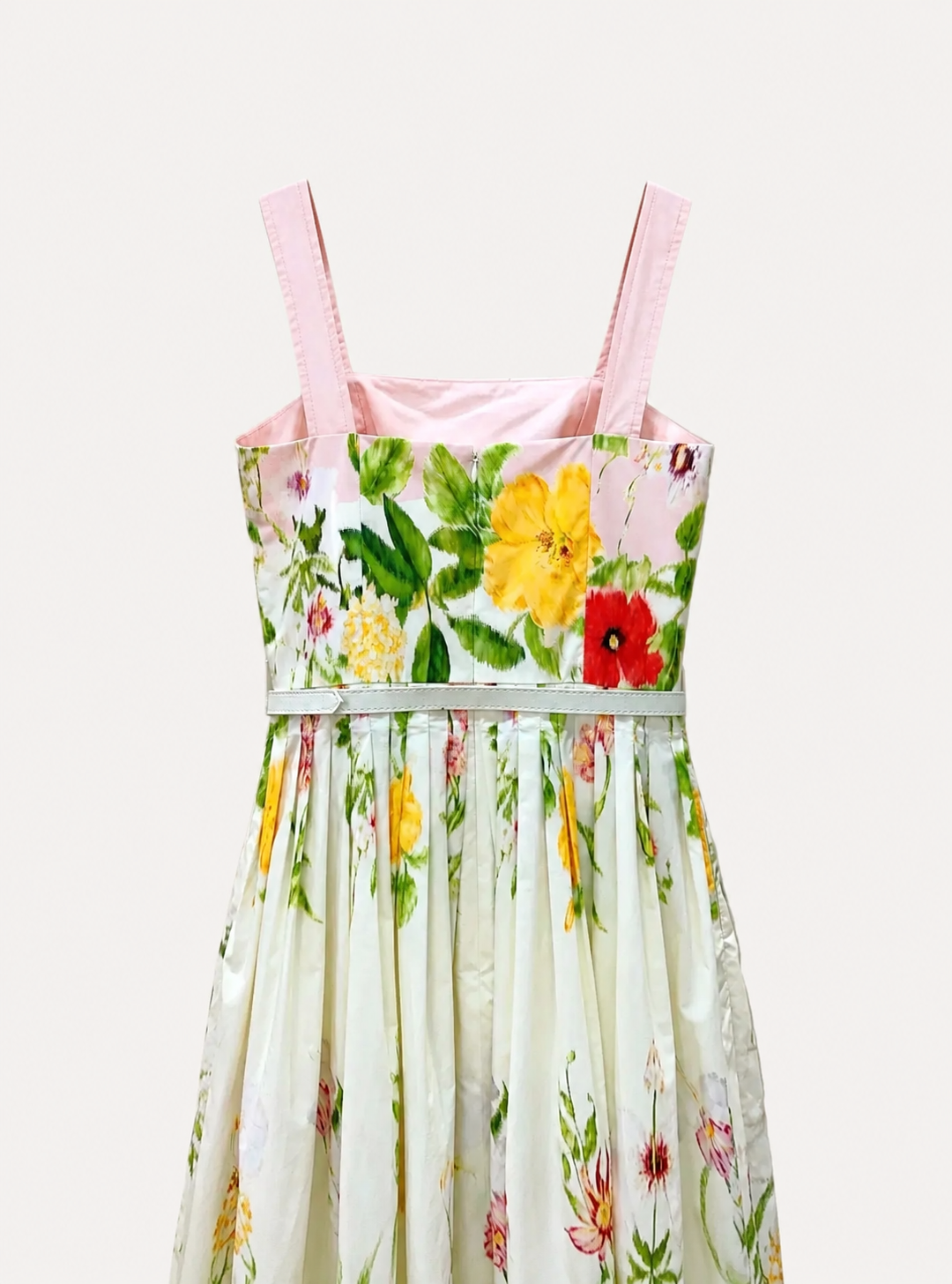 Château Élégance Fleur Cotton Midi Dress for Women