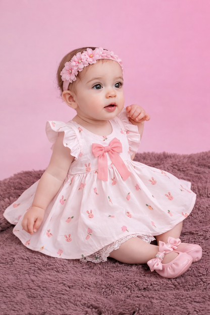Château Élégance Bébé – Soft Cotton Princess Dress