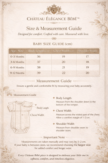 Château Élégance Bébé™ – Petit Soft Cotton Baby Set