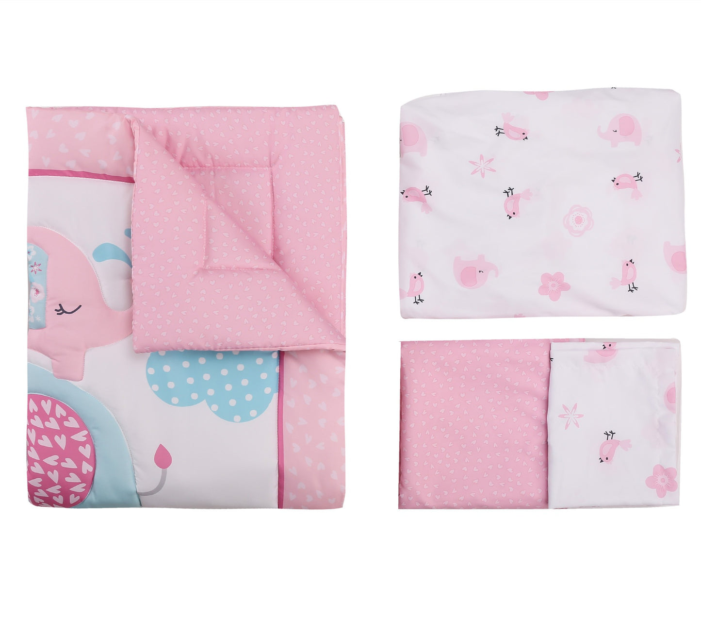 Château Élégance Bébé – Soft Crib Bedding Set for Baby (130 × 70 cm)