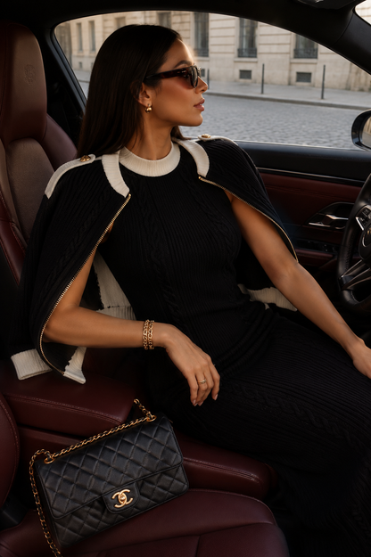 Château Élégance Contour Women Knit Dress Set