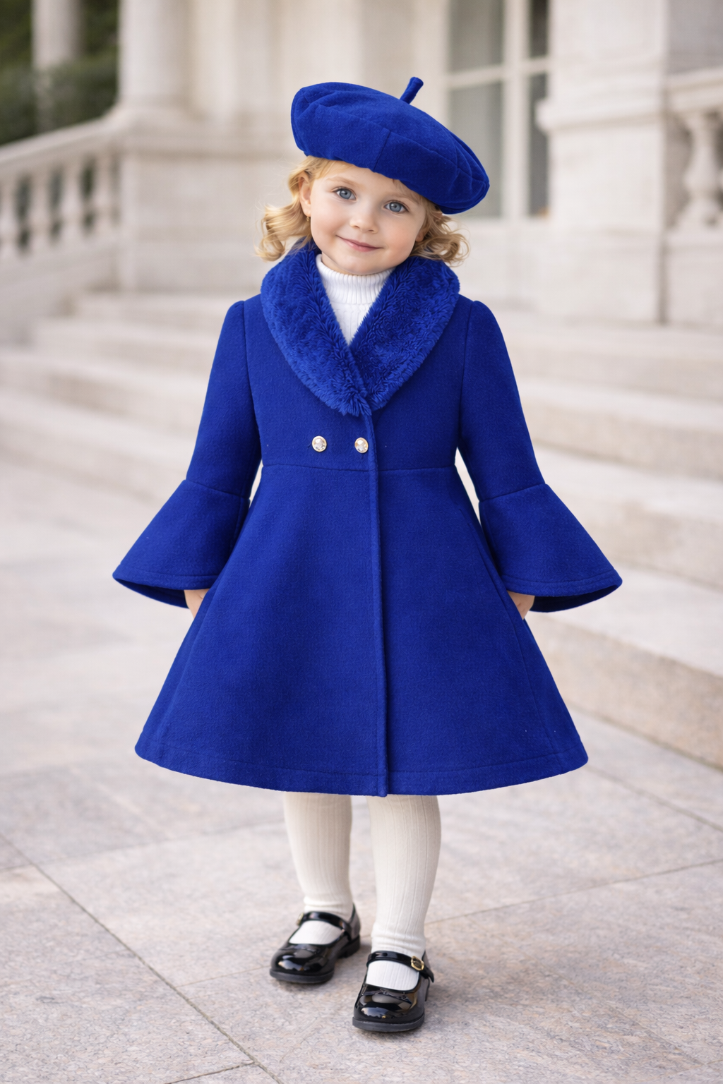 Le Manteau “Petit Alaia” Coat for Girls | Château Élégance