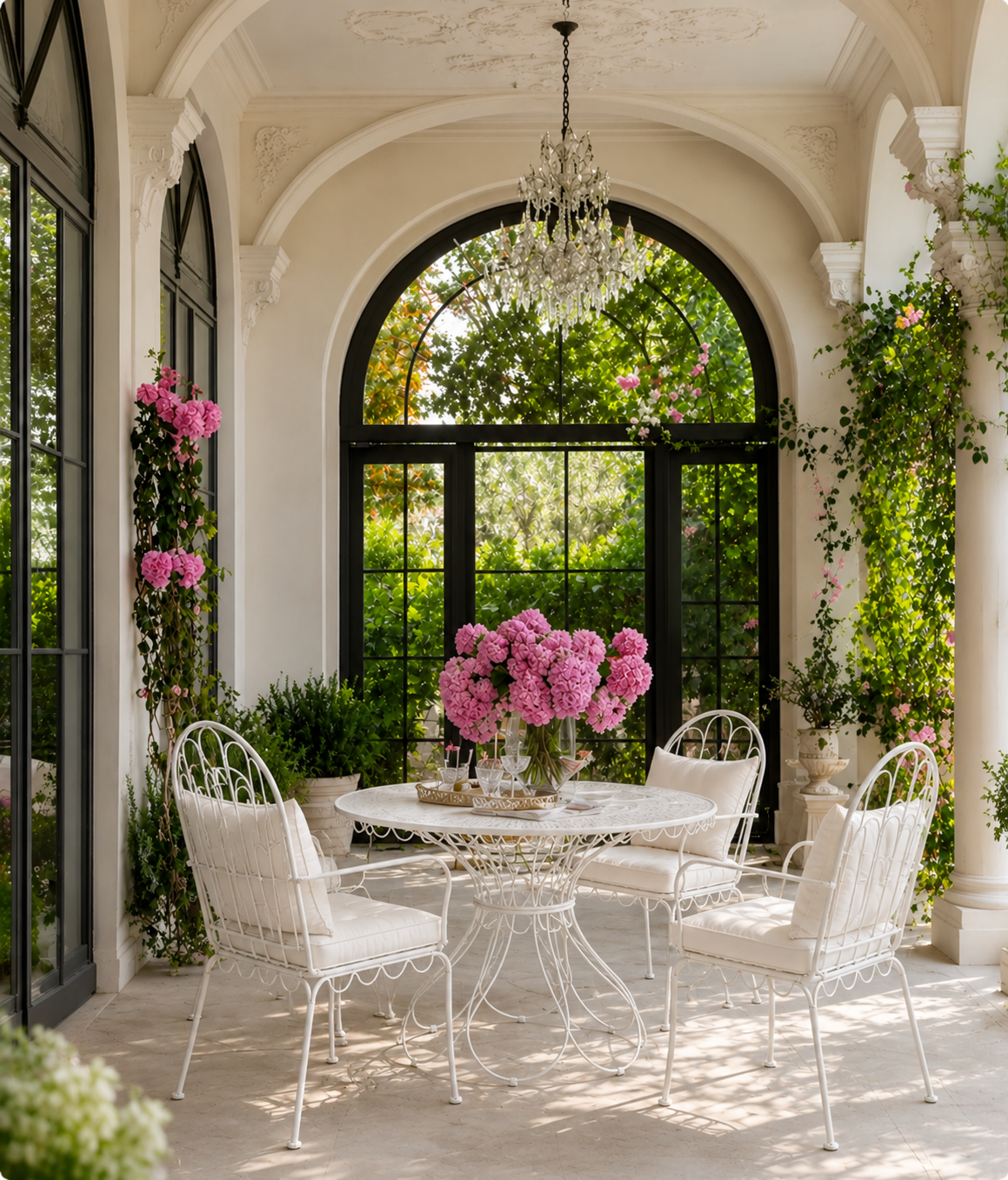Château Élégance® Le Jardin Éternel™ – Luxury Patio Dining Set