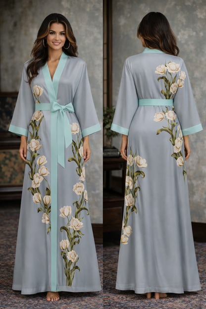 Maison Élégance — Satin L’Intime Kimono