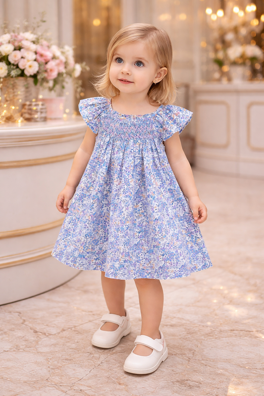 Château Élégance Petite Fille™ – Floral Summer Dress