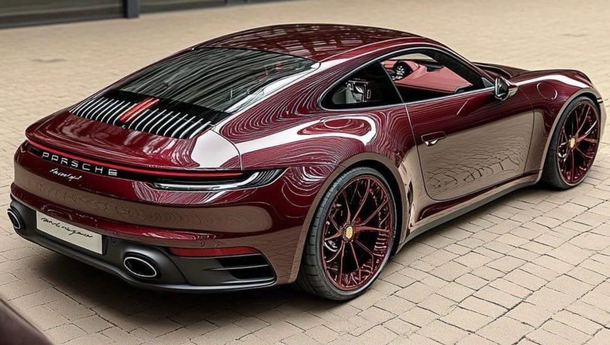 Gifts for Him – bordeauxfarbener Porsche
