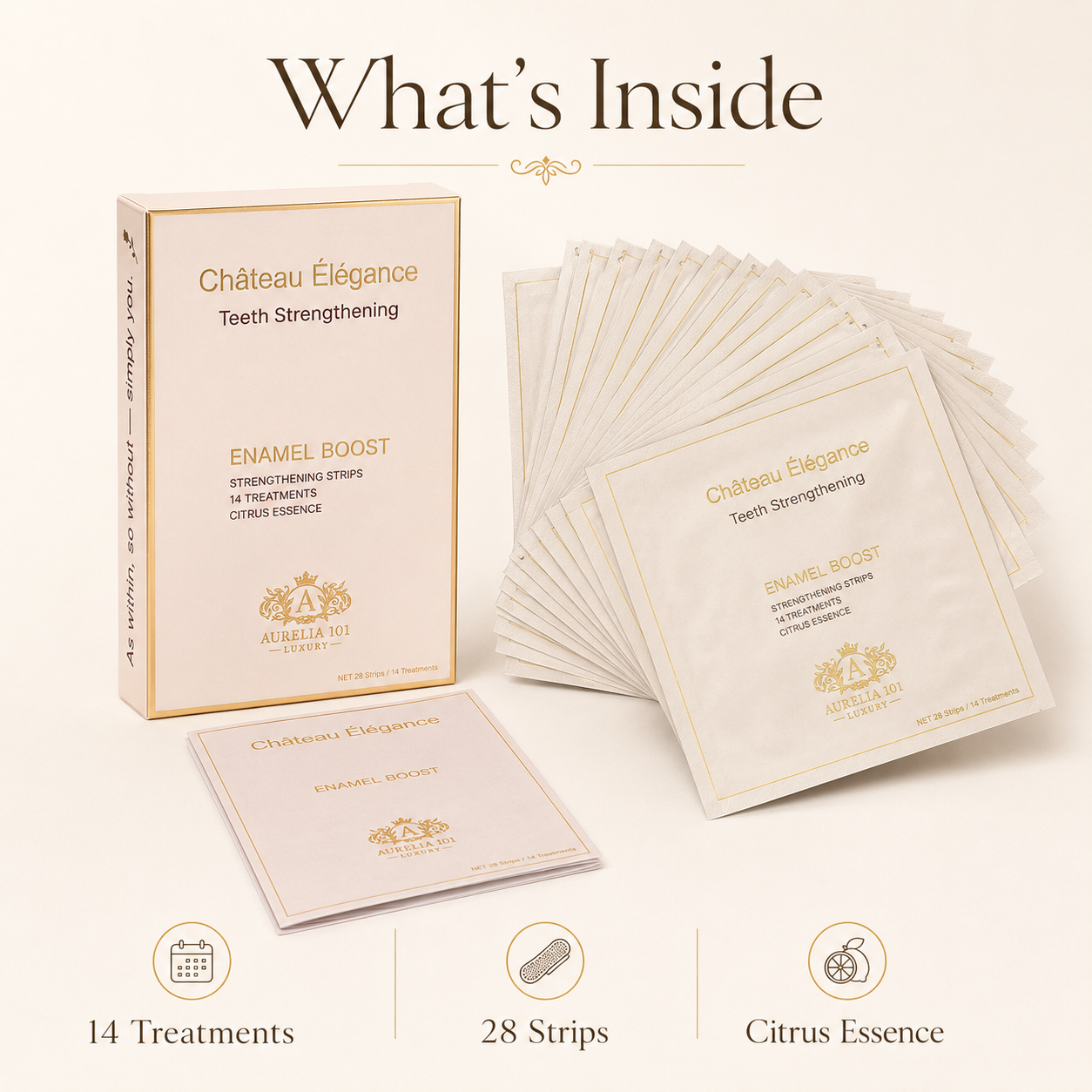 Château Élégance Enamel Boost Strengthening Strips – Citrus Essence