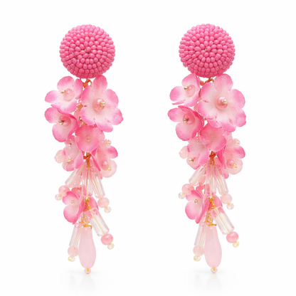 Rosé Cascade Earrings