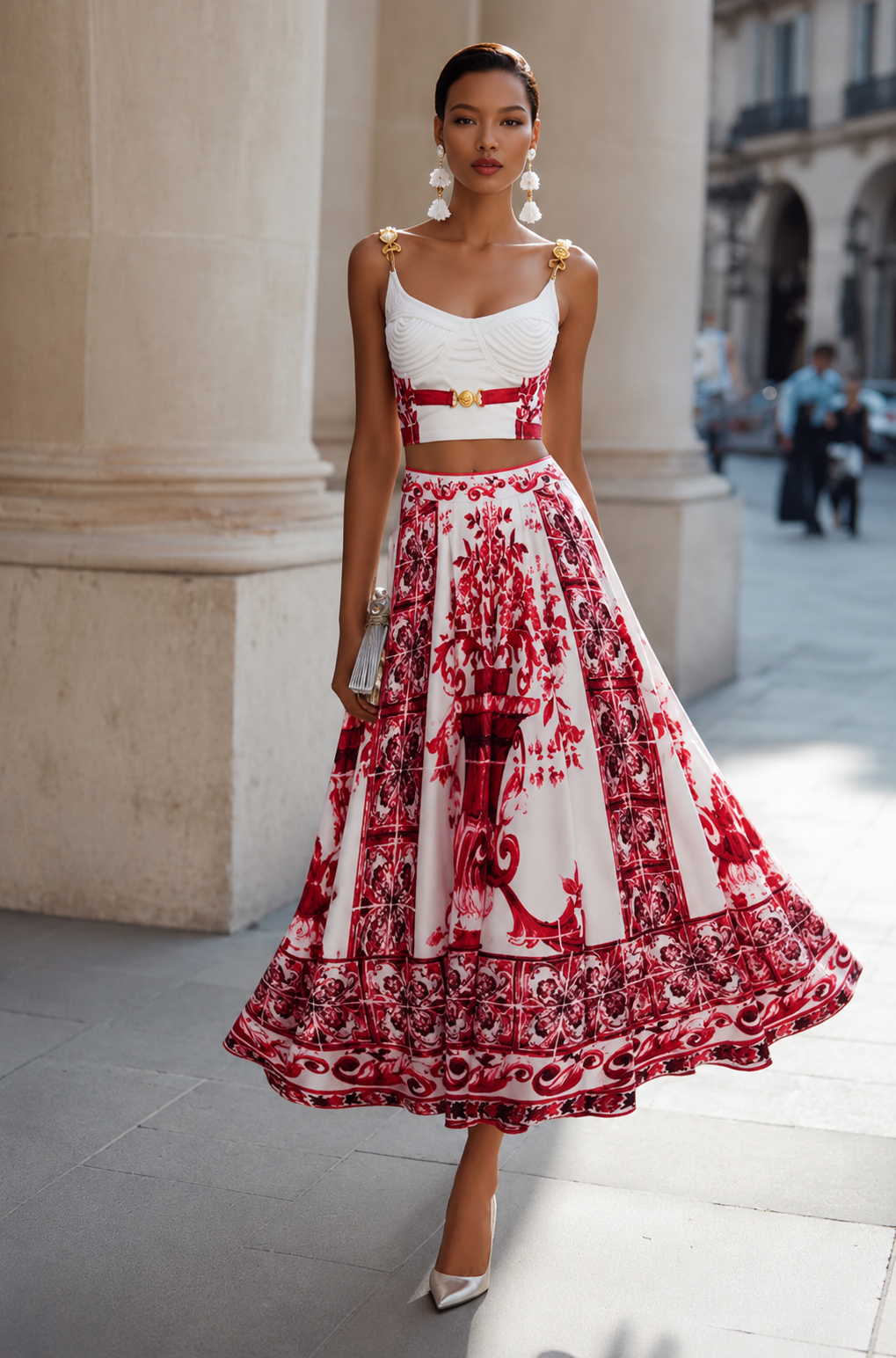 Château Élégance Capri Muse Two-Piece Skirt Set
