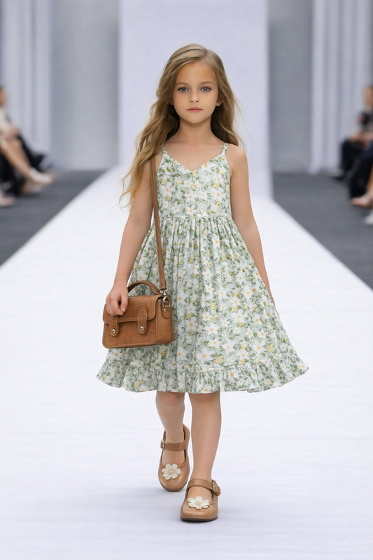 Château Élégance Bébé – Timeless Floral Summer Dress