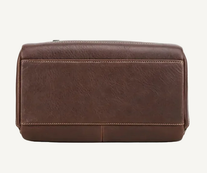 Château Élégance® Monaco Voyage™ – Handcrafted Leather Toiletry Bag