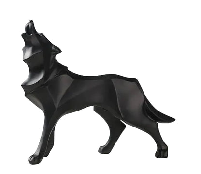 Loup Souverain™ – Sculpture Géométrique