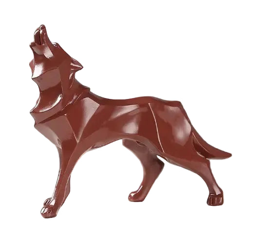Loup Souverain™ – Sculpture Géométrique