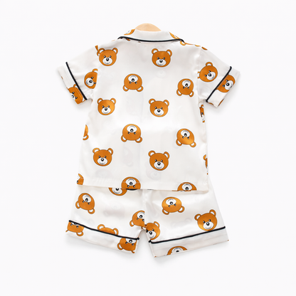 Petit Rêve™ – Refined Satin Summer Pajama Set