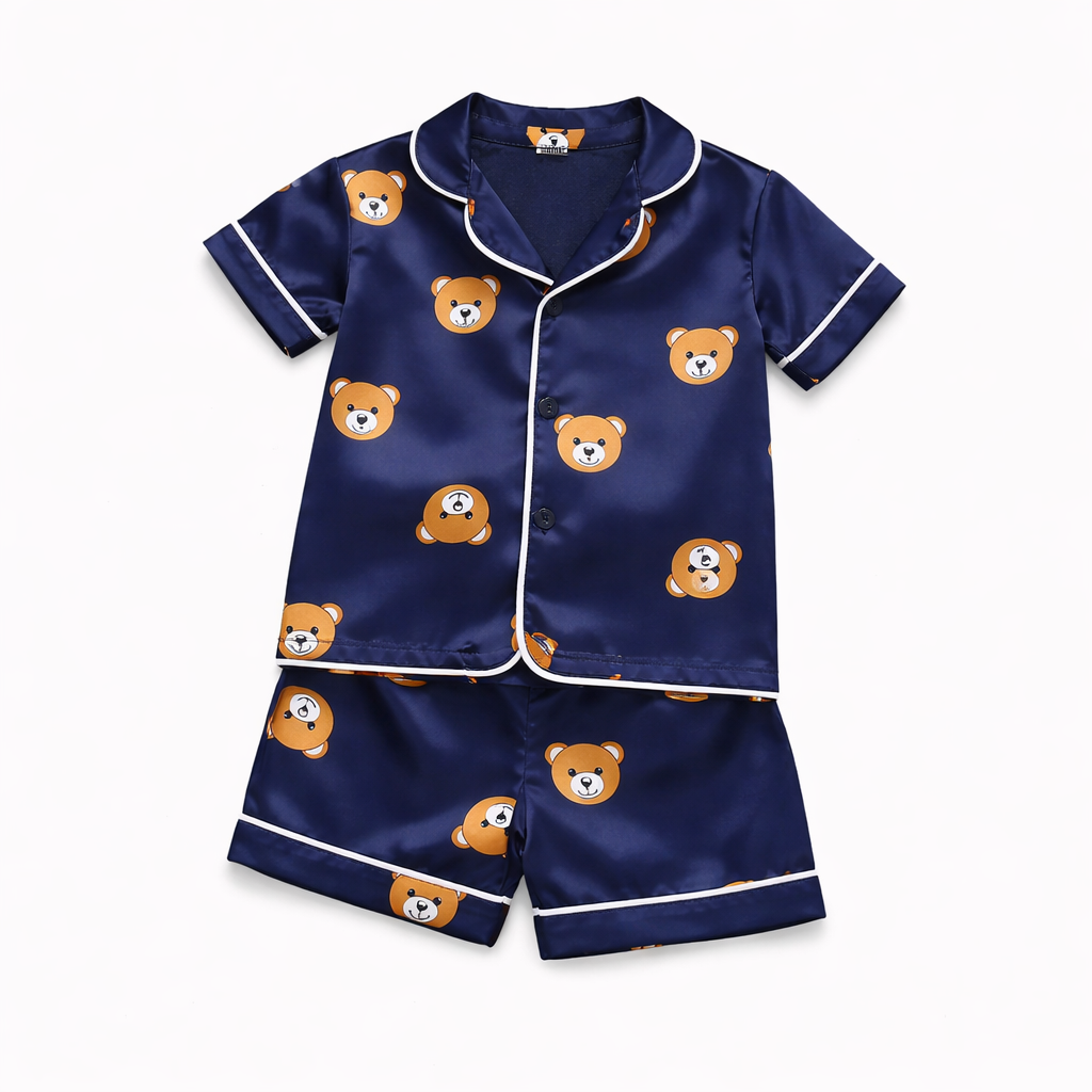 Petit Rêve™ – Refined Satin Summer Pajama Set