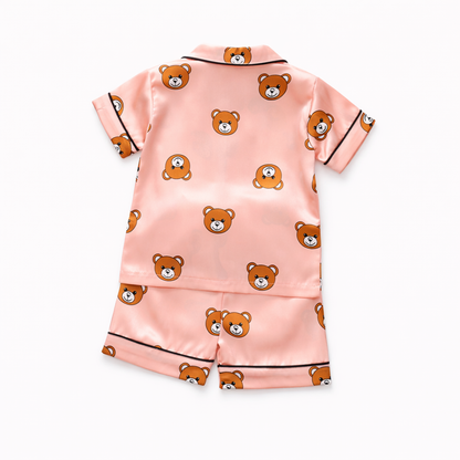 Petit Rêve™ – Refined Satin Summer Pajama Set