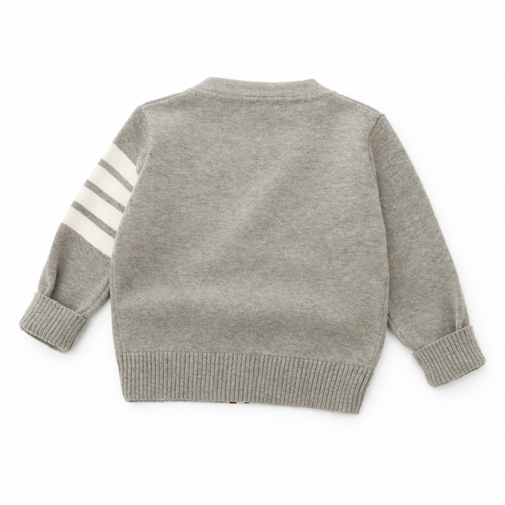 Petit Gabriel™ – Le Cardigan Rayé Classique