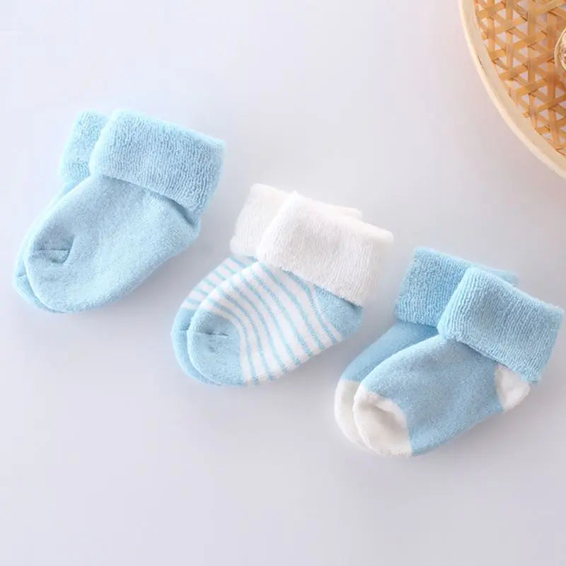 Château Élégance – Newborn Essential Socks | 3-Piece Set