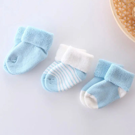 Château Élégance – Newborn Essential Socks | 3-Piece Set